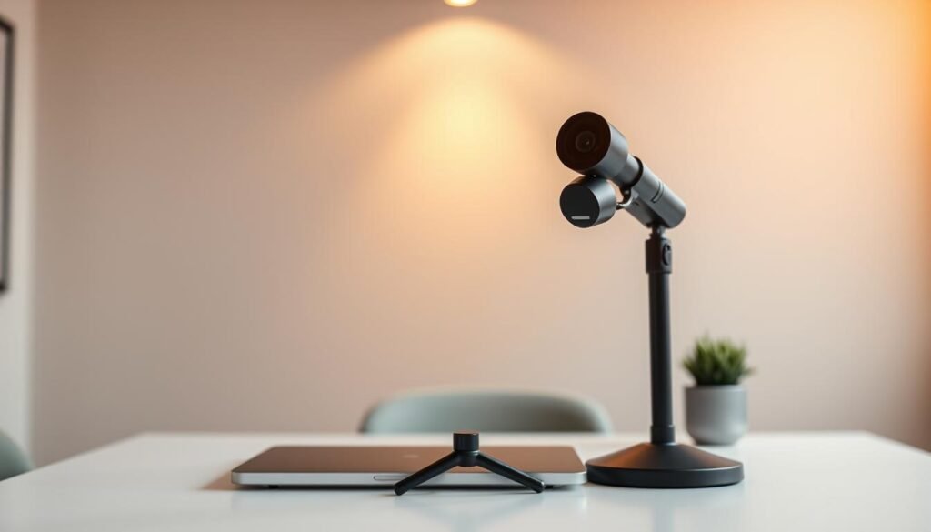 virtual interview video setup