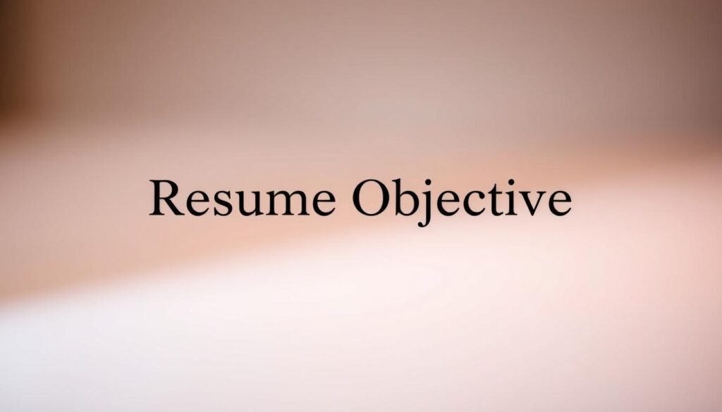 An elegant and minimalist resume objective displayed against a soft, out-of-focus background. The resume objective is presented in a clean, modern font, centered on the frame. The background features a warm, professional color palette, with subtle gradients and a slight vignette effect to draw the eye towards the central element. Soft, diffused lighting creates a sense of depth and atmosphere, while a shallow depth of field blurs the edges, keeping the focus on the resume objective. The overall impression is one of simplicity, clarity, and professionalism, perfectly suited to illustrate the "Crafting a Compelling Resume Objective" section of the article. An elegant and minimalist resume objective displayed against a soft, out-of-focus background. The resume objective is presented in a clean, modern font, centered on the frame. The background features a warm, professional color palette, with subtle gradients and a slight vignette effect to draw the eye towards the central element. Soft, diffused lighting creates a sense of depth and atmosphere, while a shallow depth of field blurs the edges, keeping the focus on the resume objective. The overall impression is one of simplicity, clarity, and professionalism, perfectly suited to illustrate the "Crafting a Compelling Resume Objective" section of the article.