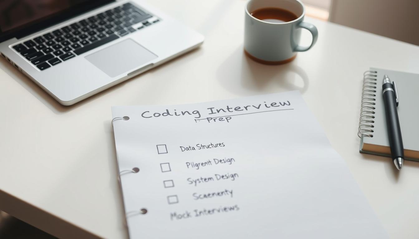 Coding interview prep checklist (DSA, systems, mocks)