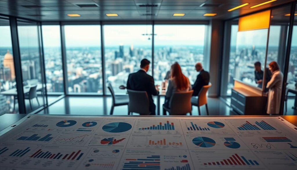 Detailed business analysis techniques unfold across a sleek, modern workspace. An array of data visualizations, flowcharts, and analytical tools occupy the foreground, illuminated by warm, directional lighting. In the middle ground, a team of professionals huddle around a conference table, deep in focused discussion. The background reveals a panoramic cityscape, hinting at the broader business landscape. The overall atmosphere conveys a sense of strategic problem-solving, collaborative decision-making, and data-driven insights. Detailed business analysis techniques unfold across a sleek, modern workspace. An array of data visualizations, flowcharts, and analytical tools occupy the foreground, illuminated by warm, directional lighting. In the middle ground, a team of professionals huddle around a conference table, deep in focused discussion. The background reveals a panoramic cityscape, hinting at the broader business landscape. The overall atmosphere conveys a sense of strategic problem-solving, collaborative decision-making, and data-driven insights.