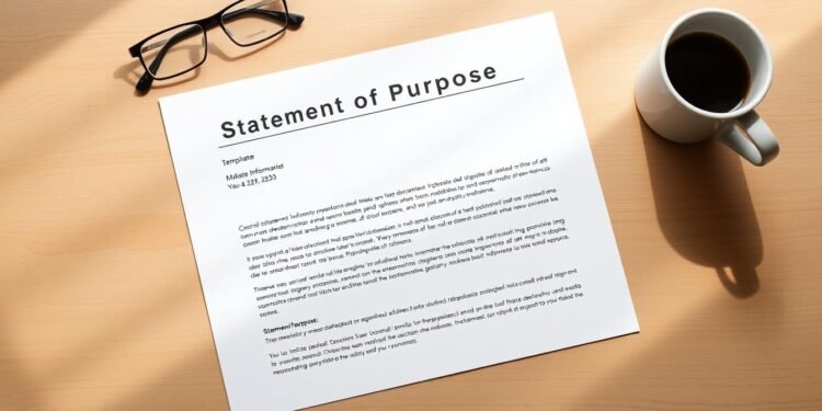 Statement of Purpose (SOP) template