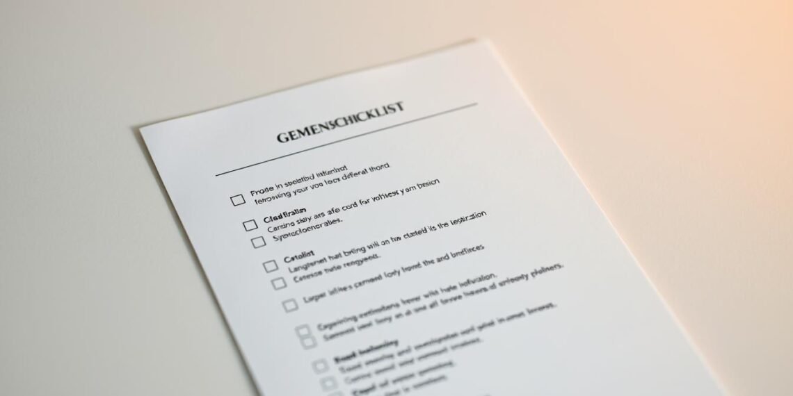 Study abroad documents checklist for Gemany