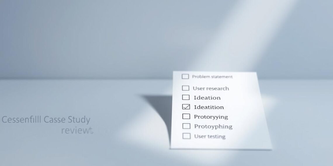 UX portfolio review checklist (case study essentials)
