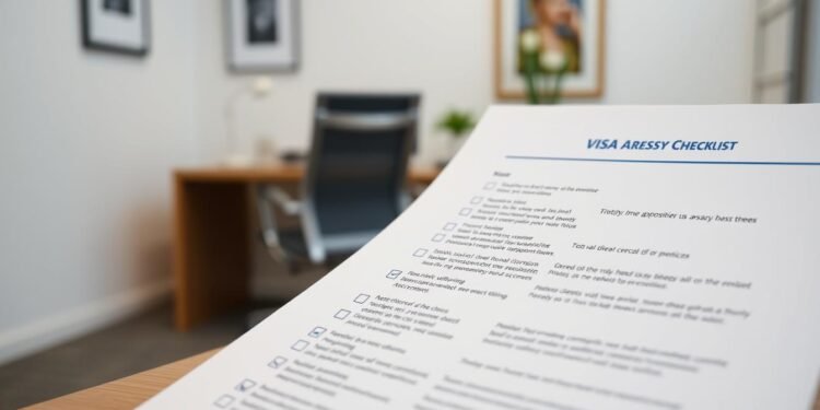 Visa appointment checklist for the US Embassy