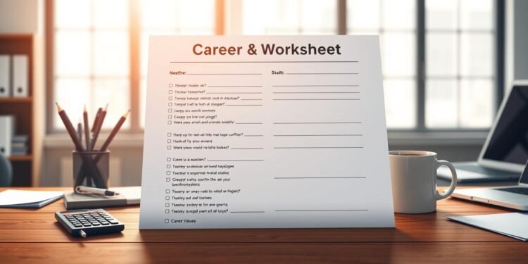 Career Values Worksheet